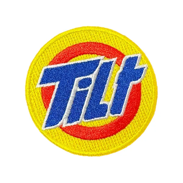 Multicolour round embroidered logo