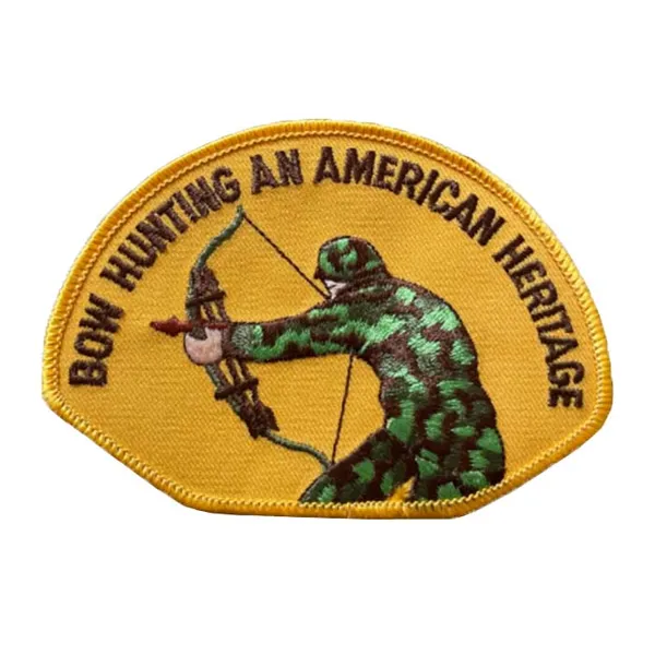 Outdoor-themed embroidered patch