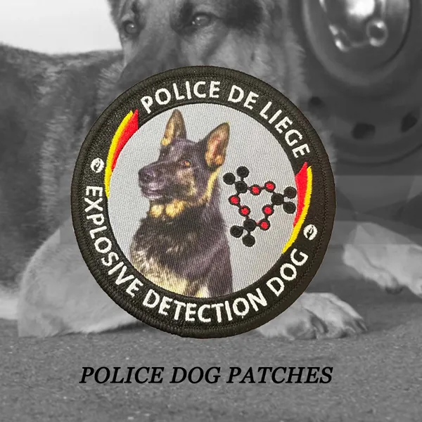 Working-dog patch application reference