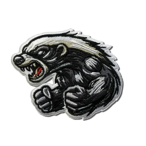 Boar head embroidered patch