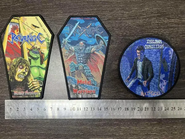Detailed woven patch assortment