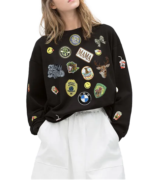Patch arrangement on a black top