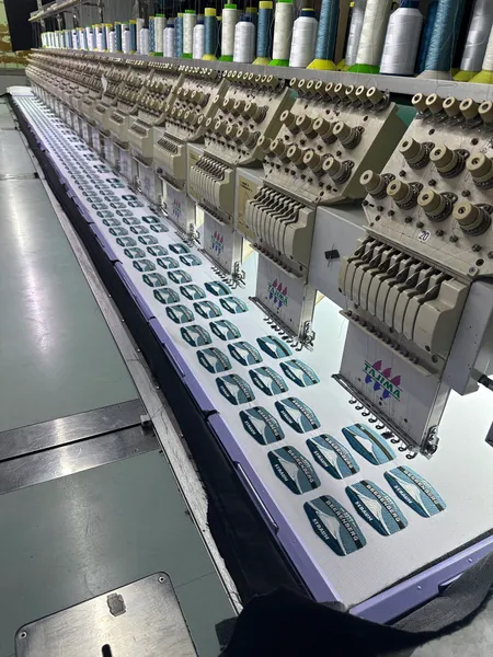 Repeated logo designs in production