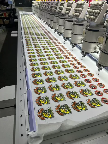 Multicolour patch production