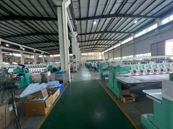 Embroidery machine layout